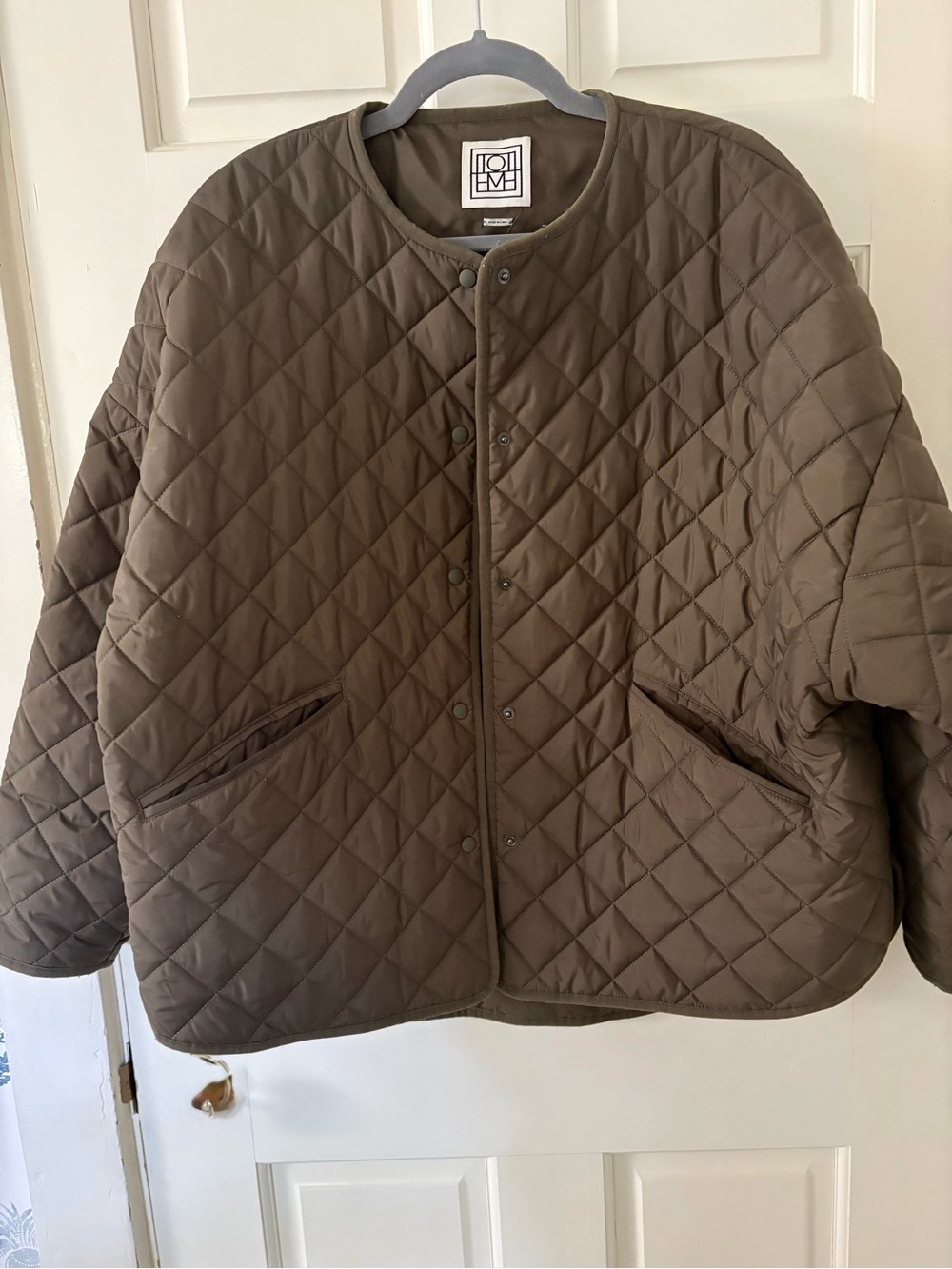Toteme diamond quilted utility jacket